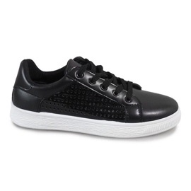 Deportivas negras caladas 6738-Y negro