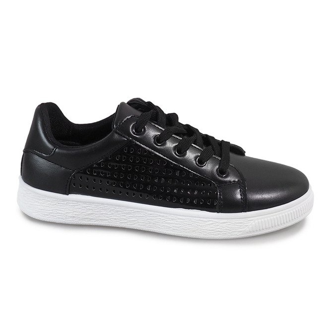 Deportivas negras caladas 6738-Y negro