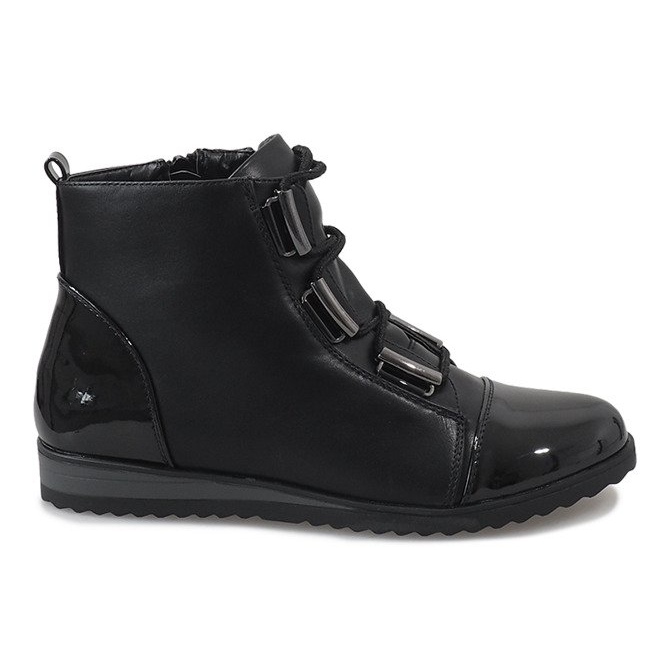 Botas negras con cordones TL-20 negro