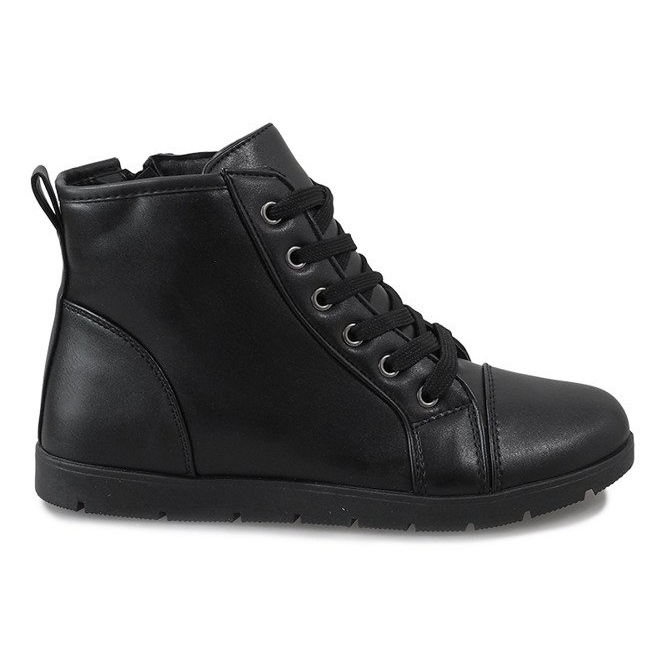 Botas negras con cordones MY551-2T negro