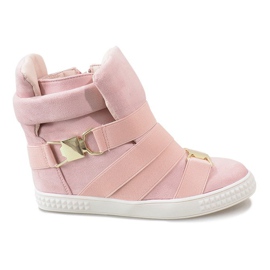 Deportivas cuña rosa 1671 rosado