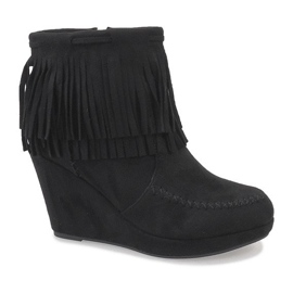 Botines ante negro boho LM-653
