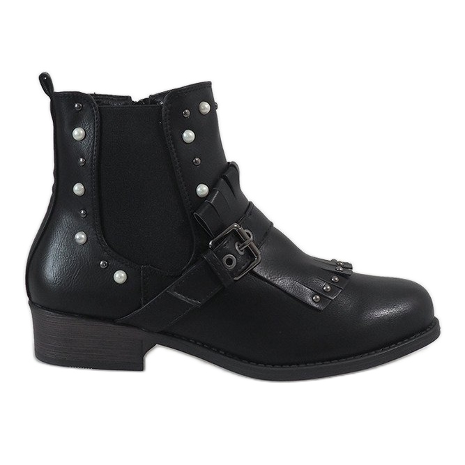 Botas negras de tacón YBS2310 negro