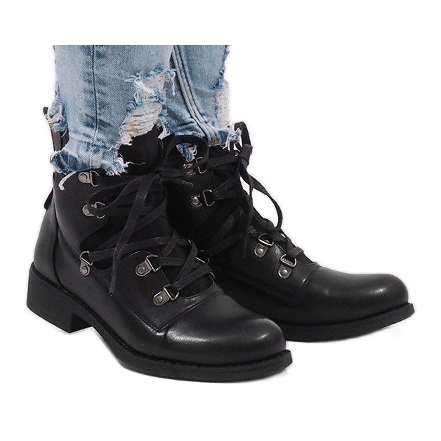 Botas negras con cordones HQ8775 negro