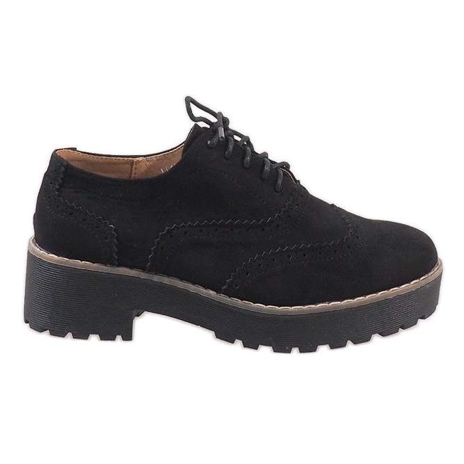 Zapatos de jazz negros de tacón LL185