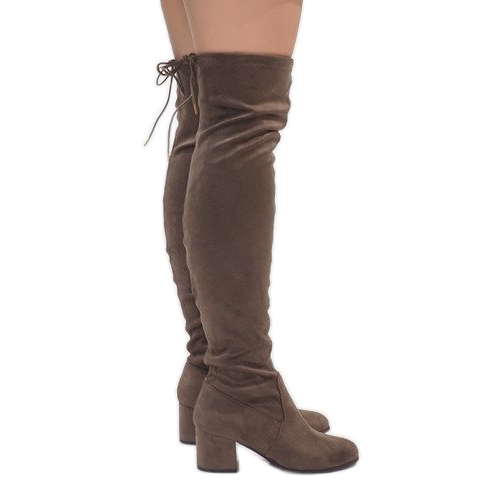 Botas de ante en el poste TE1704-3 multicolor Botas de ante en el poste TE1704-3 multicolor