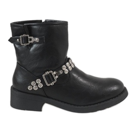 Botas cruzadas negras 7315-PA negro