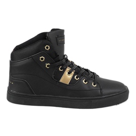 Zapatillas altas negras para hombre SM1486-001 negro