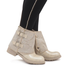 Marquiiz Botas decoradas en oro 6352-PA dorado