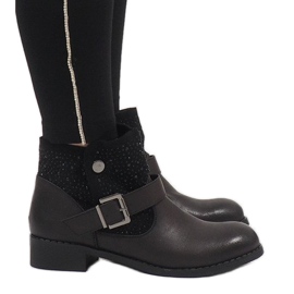 Marquiiz Botas negras con adornos BY95 negro