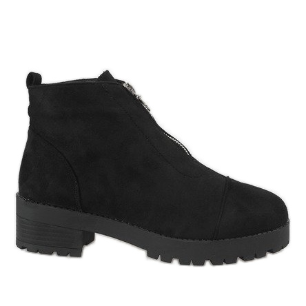 Kayla Shoes Botines negros de tacón con cremallera 2017-3