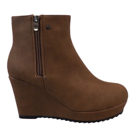 Botas de cuña con aislamiento sólido Camel 3128-1 Camel marrón