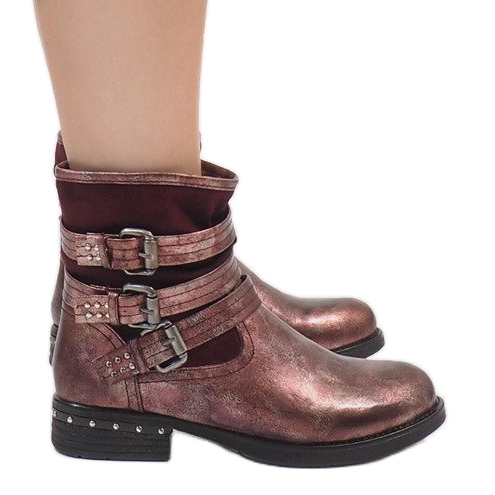 Kayla Shoes Botas con aislamiento granate S109 rojo Kayla Shoes Botas con aislamiento granate S109 rojo
