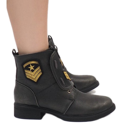 Mulanka Botas militares grises H-4