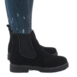 Botas negras aisladas A-192 negro