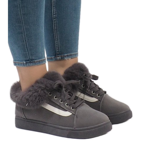 Botas grises, zapatillas aislantes FB-186