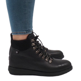 Botas negras aisladas con cordones 3971 negro Botas negras aisladas con cordones 3971 negro