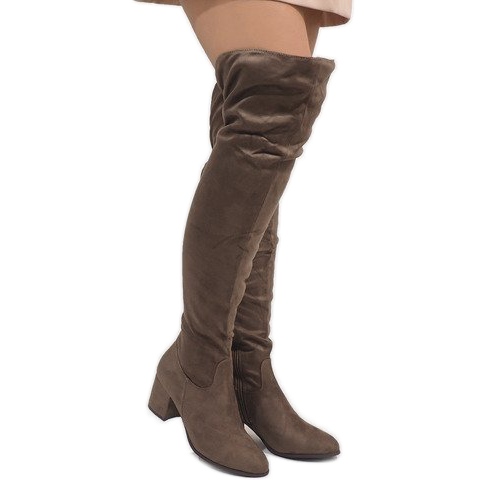Botas de color topo en un poste aislado 1704-8 beige