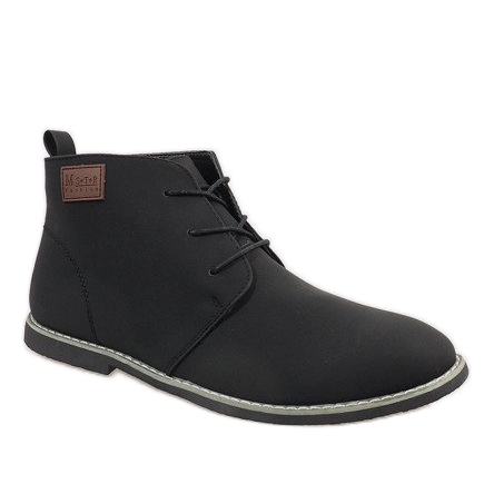 Zapatos bajos con aislamiento negro para hombre 989-2