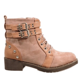 Botas de ante rosa 7B560