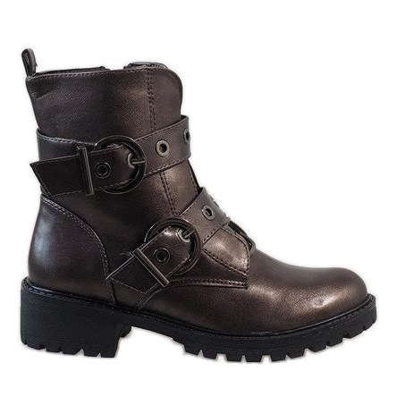 Botines de mujer con hebillas 9068 multicolor Botines de mujer con hebillas 9068 multicolor