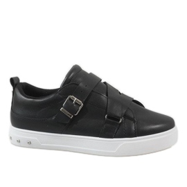 Zapatillas negras con hebilla MB1968 negro