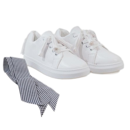 Deportivas blancas con flecos HS713-9 blanco Deportivas blancas con flecos HS713-9 blanco