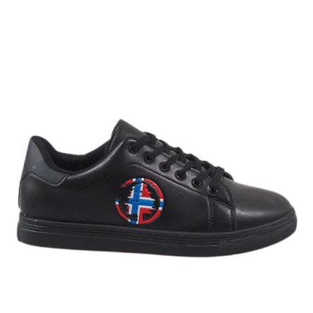 Zapatillas de hombre negras D20533 negro