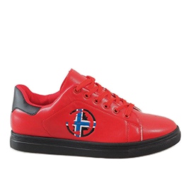 Zapatillas de hombre rojas D20533 rojo