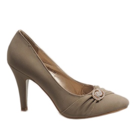 Tacones beige J211 verde