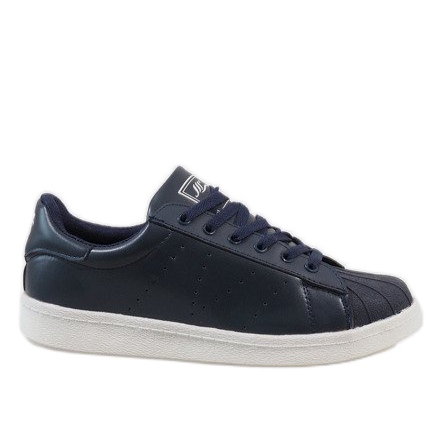 Zapatillas de hombre azul marino B9425