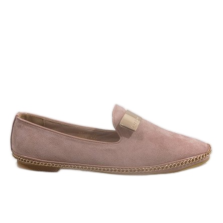 Mocasines Bailarinas Con Ante Eco 155-15 Rosa rosado