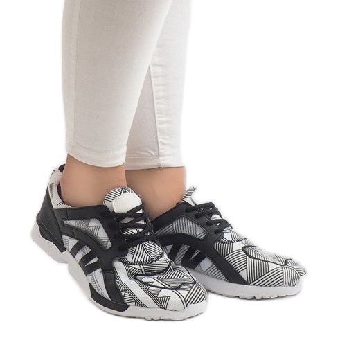 523 zapatillas blancas blanco negro