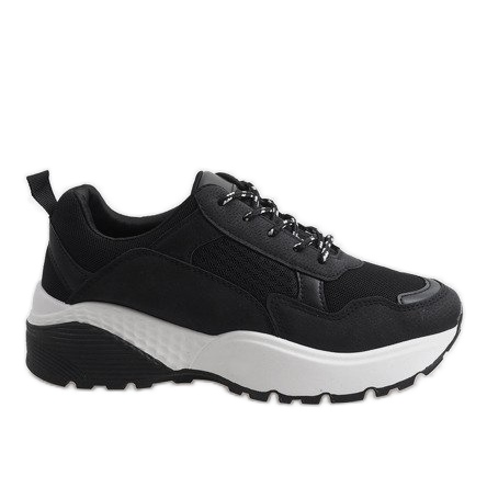Zapatos deportivos negros de moda LT017
