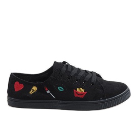 Zapatillas negras con sello JX42 negro