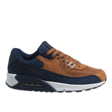 Deportivas hombre azul marino 8104 marrón