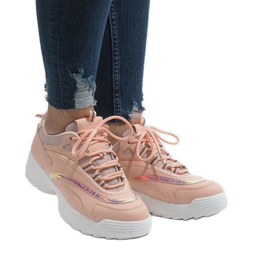 Calzado deportivo rosa de moda BO-62 rosado