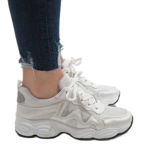 Calzado deportivo blanco de moda KB-153 Calzado deportivo blanco de moda KB-153