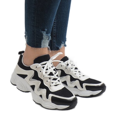 Zapatos deportivos negros de moda KB-153 Zapatos deportivos negros de moda KB-153