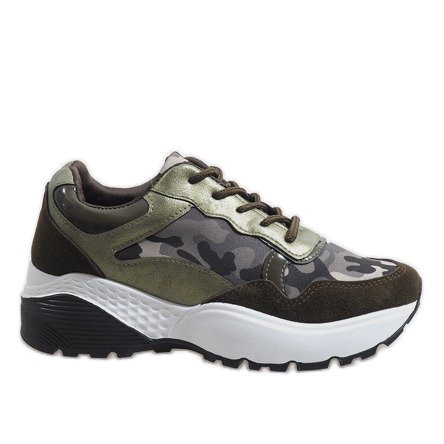 Calzado deportivo verde de moda, camuflaje LT013 Calzado deportivo verde de moda, camuflaje LT013