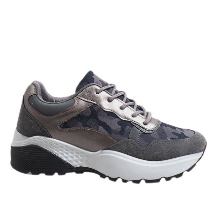 Calzado deportivo gris de moda, camuflaje LT013 Calzado deportivo gris de moda, camuflaje LT013