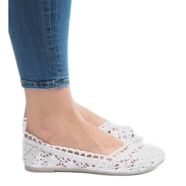 Zapatillas de encaje blancas JX59P blanco