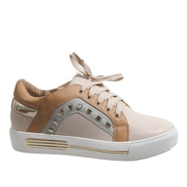 Zapatillas de mujer marrón cuñas BH-115