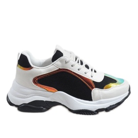 Zapatos deportivos negros de moda 2018-6 blanco