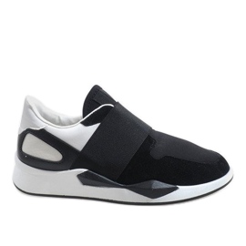 Zapatillas negras de lycra R371 negro Zapatillas negras de lycra R371 negro