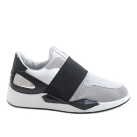 Deportivas lycra grises R371 blanco