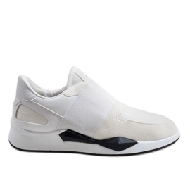 Deportivas blancas de lycra R371 blanco