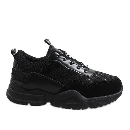 Zapatos deportivos negros de moda K-365