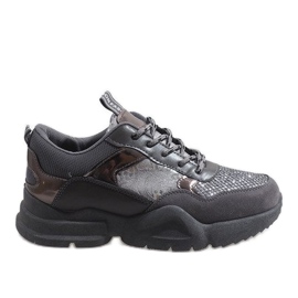 Calzado deportivo gris de moda K-365