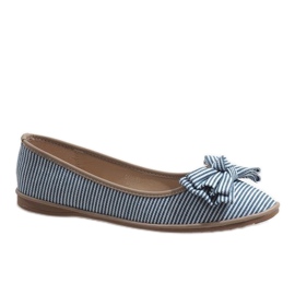 Bailarinas azules con lazo SK40
